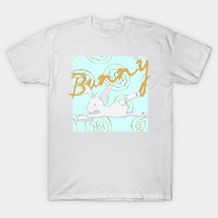 Little bunny on cute pattern T-Shirt